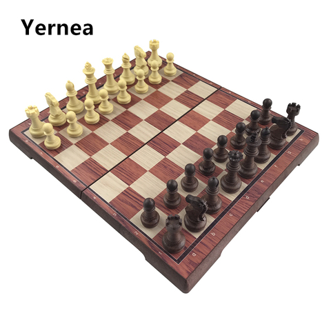 High-grade Chess Plastic Folded Board International Magnetic Chess Set Exquisite Chess Puzzle Games Board Game Gift Yernea ► Photo 1/6