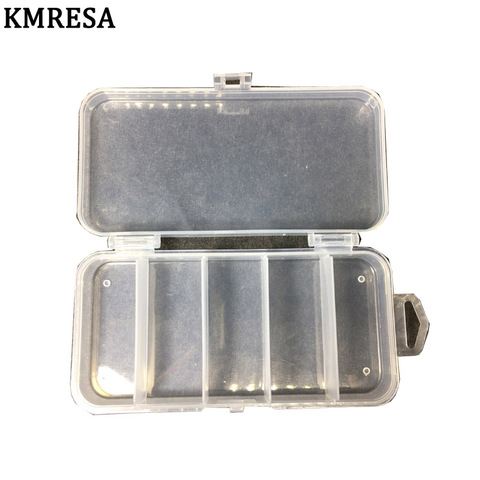 5 compartments Storage Case Fly Fishing Baits Spoon Hook Bait Tackle Plug Case Box Waterproof Fishing Tackle Boxing Pesca ► Photo 1/4
