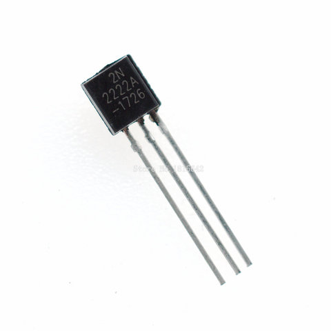 100PCS/LOT in-line 2N2222A triode transistor NPN switching transistors TO-92 0.6A 30V NPN 2N2222 ► Photo 1/2