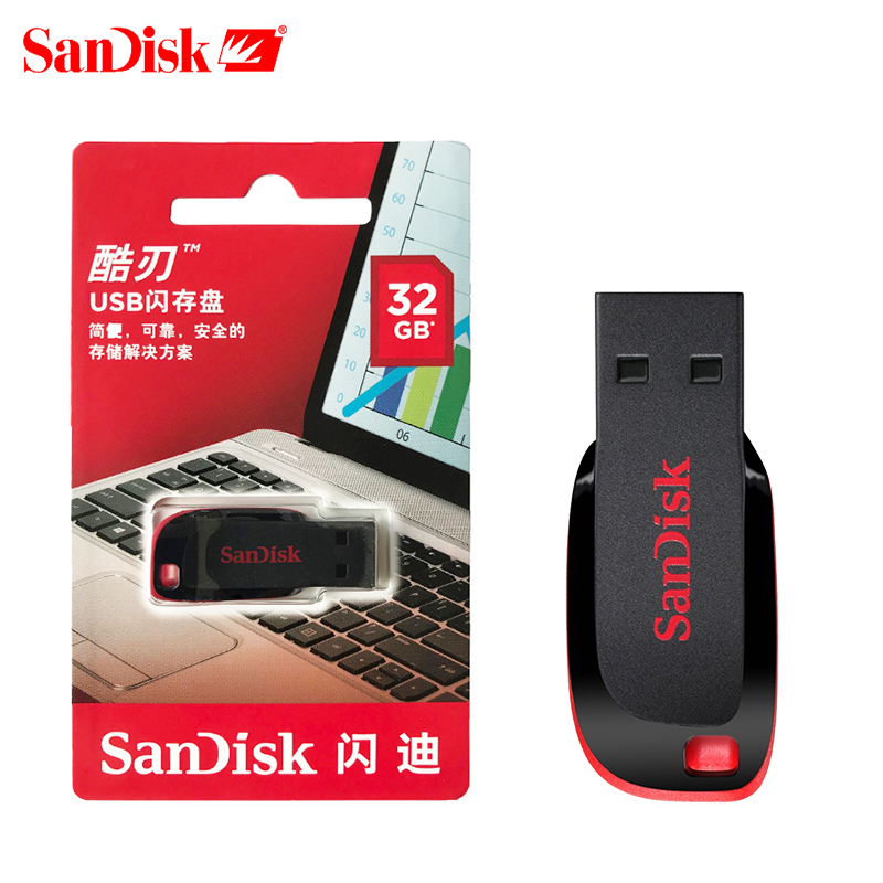 Sandisk CZ50 flash drive 32gb usb flash drive usb stick 4gb 8gb 16gb usb memory stick flash disk 128GB with gift - Price history & Review | AliExpress Seller -