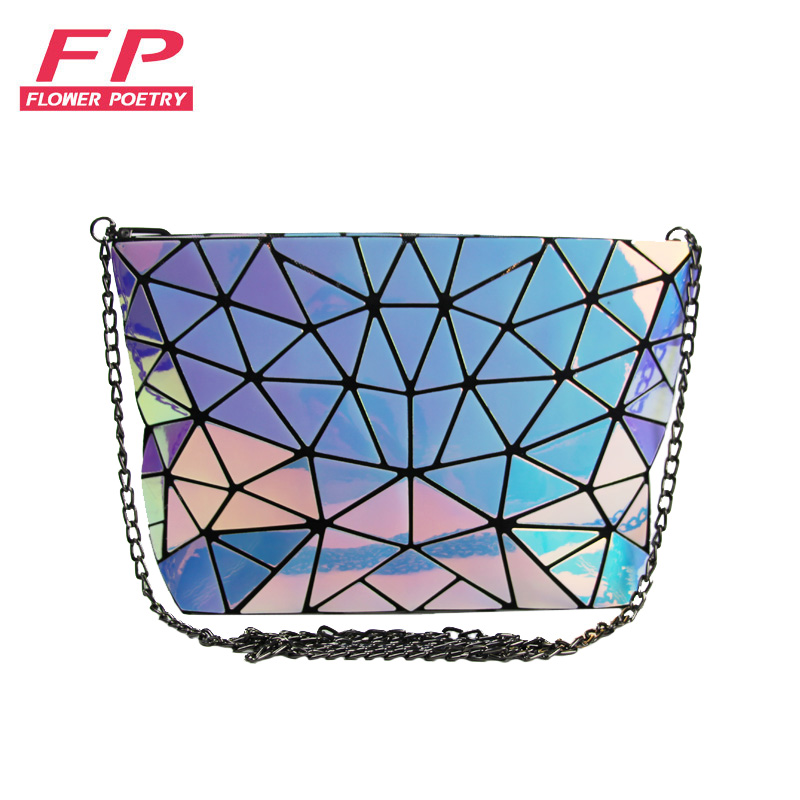 Women Bag High-end Geometric Handbags Plaid Shoulder Diamond Lattice Messenger Bags