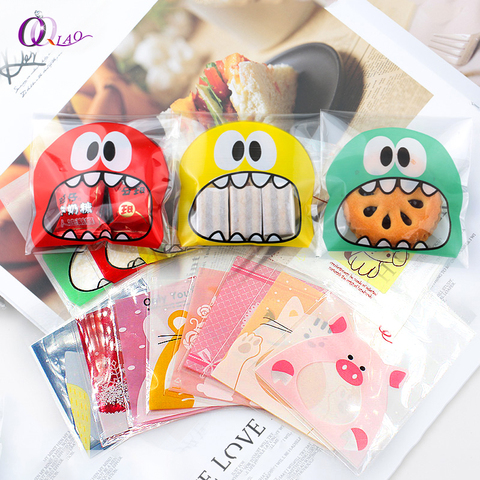 100pcs Cookie Candy Bag Cute Cartoon Self-adhesive Plastic Packing bag For  Biscuit Gift Food Packing,Baking Package - Price history & Review |  AliExpress Seller - QIAO Glass Beads Beading Store 