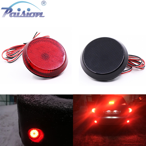 6.8CM Round Rear Bumper Reflector LED Fog Tail Stop Brake Warn Lights for Scion Sienna Corolla Pathfinder Nissan Qashqai Juke ► Photo 1/6