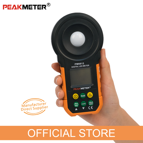 PM6612 Digital LUX Meter 200,000 Lux Light Meter Test Spectra Auto Range High Precision Digital Luxmeter Illuminometer Measure ► Photo 1/6