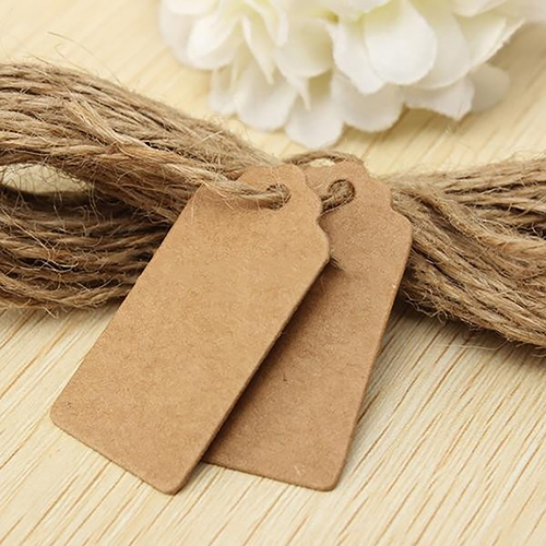 100 pcs Jewelry Hanging Tags - Brown