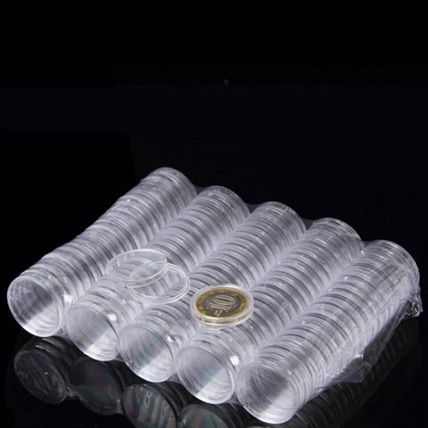 10pcs Clear Coin Capsules Caps Transparent Acrylic Coincapsules For Coins US Presidential Sacagawea Dollar ► Photo 1/5