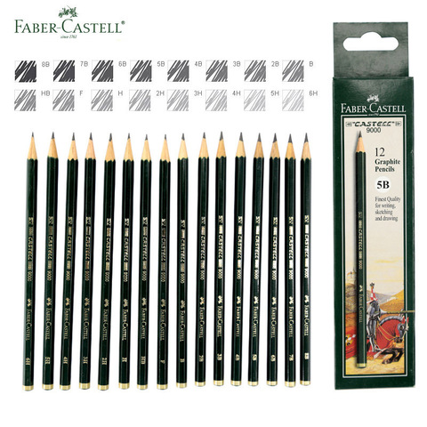 Faber Castell Graphite Pencils Good  Graphite Art Supplies Tools - 9000  Sketch - Aliexpress