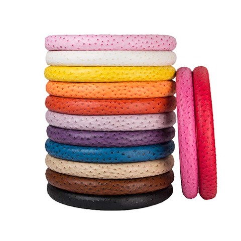 13 Colors Ostrich Grain Car Steering Wheel Cover Fiber leather Steering-Wheel Covers Cases Car Accessories For Girls Women ► Photo 1/4