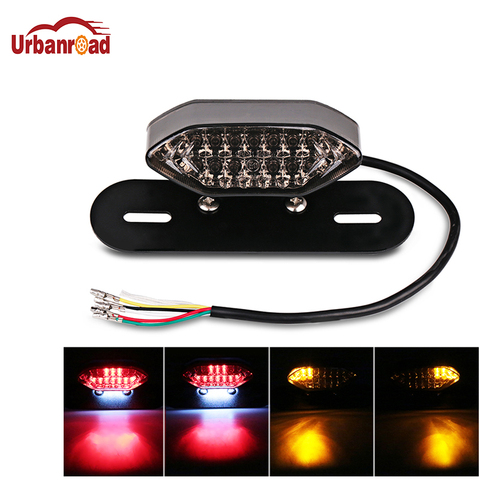 Urbanroad Motorcycle LED Tail Turn Signal Light Integrated Tail Brake Stop Running License Lamp Bulb Motorcycle Tail Turn Signal ► Photo 1/6