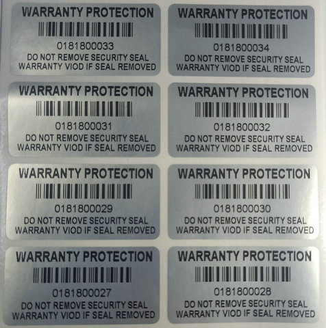 100PCS Protection Warranty Sticker 1.57 