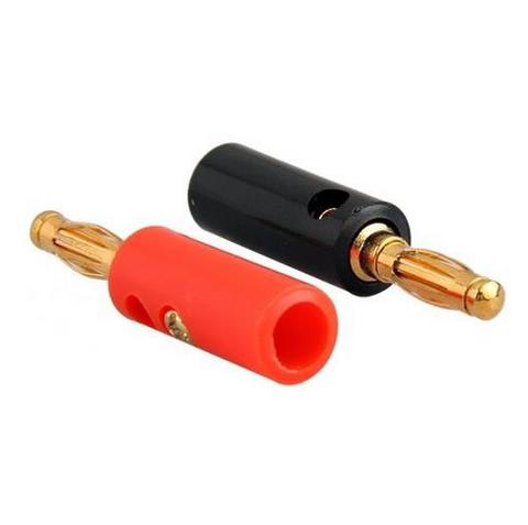 2022 Gift 10 X Audio Speaker Screw Banana Gold Plate Plugs Connectors 4mm ► Photo 1/1