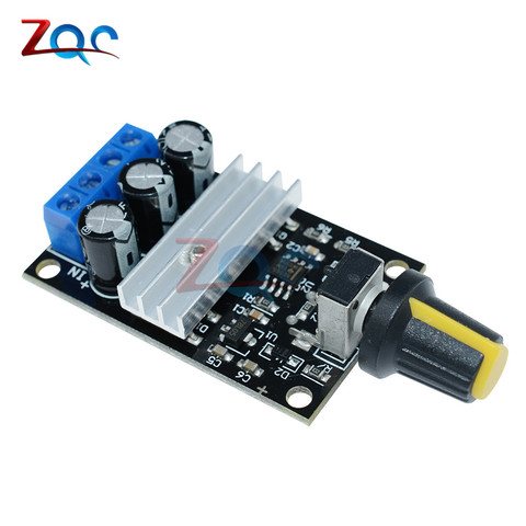 DC 6V 12V 24V 28VDC 3A 80W PWM Motor Speed Controller Regulator Adjustable Variable Speed Control With Potentiometer Switch ► Photo 1/5