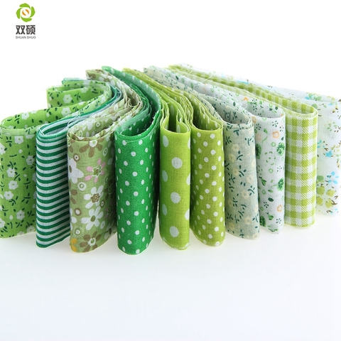 2016 New 10pcs Green color Royal  Theme 100% Cotton Fabric Strips Quilting Jelly Roll Patchwork Crafts For DIY Sewing Toys ► Photo 1/6