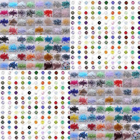 TOP quality 4mm 1000pcs AAA Bicone Upscale Austrian crystals beads loose ball supply  plating  Jewelry Making DIY #5301 ► Photo 1/6