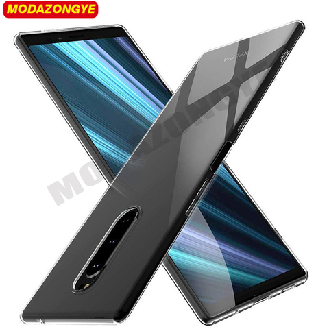 For Sony Xperia 1 Case Sony 1 Case Silicone Soft Transparent TPU Cover Phone Case For Sony Xperia 1 J8110 J8170 J9110 Sony1 Case ► Photo 1/6
