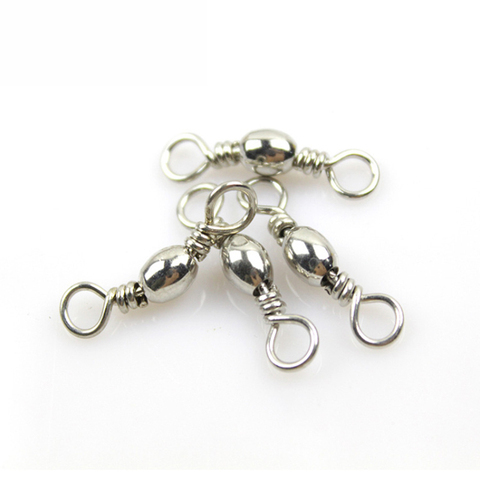 50pcs Stainless Steel Fishing Ball Bearing Rolling Swivel Barrel Sea Fish Hooks Lure Line Connector Goods For Fishing Carp Tool ► Photo 1/6