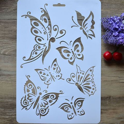 1PC Butterfly Layering Stencils For Walls Painting Scrapbooking Stamps Album Decorative Embossing Paper Cards DIY Craft  Tools ► Photo 1/6