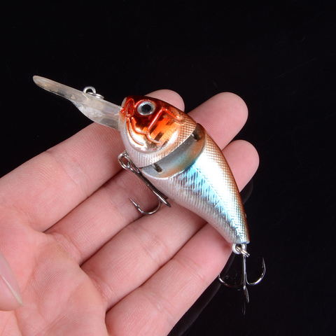 1pcs 8.5cm 14.8g 6 Colors Plastic Hard Crank Crankbait Baits Fishing Lures Two Treble Hooks Pesca With 3D Eyes ► Photo 1/6