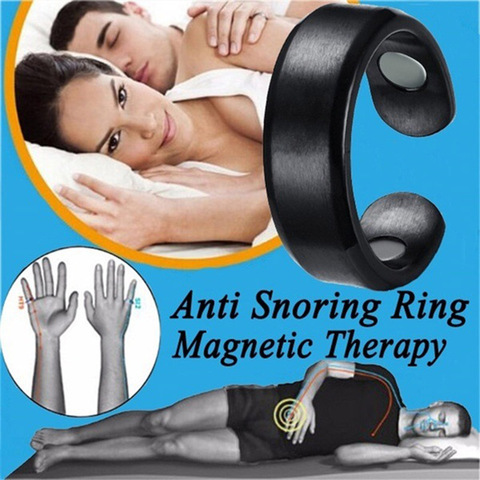 Acupressure Anti Snore Ring Magnetic Therapy Snore Stopper Acupressure Treatment Snoring Device Against Snoring Finger Ring ► Photo 1/6