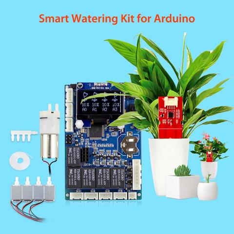 Elecrow Automatic Smart Plant Watering Kit for Arduino Garden DIY Program Flower Watering Device Capacitive Soil Moisture Sensor ► Photo 1/6