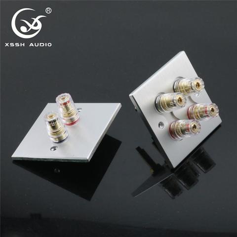 1 set XSSH Audio Hi-End Gold Plated Amplifier Speaker Terminal Female Long Short Version Including Binding Post and Plate Socket ► Photo 1/5