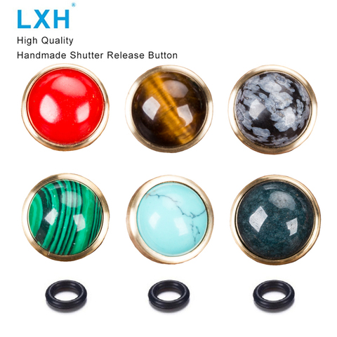 LXH New Arrival Pure Camera Soft Shutter Release Button Handmade Copper inlaid stone For Fujifilm XT20 X100F XT2 X100T XT10 X100 ► Photo 1/1