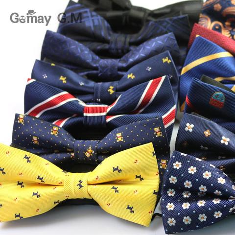 New Polyester Bowtie for Men Fashion Casual Floral Animal Men's Bow ties Cravat Neckwear For Wedding Party Suits tie ► Photo 1/6