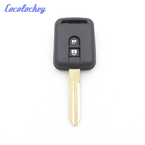 Cocolockey 2Buttons Remote Shell Key Fob Cover Fit For Nissan Qashqai Micra Navara Almera Replacement Blank Key Uncut 2 Buttons ► Photo 1/5