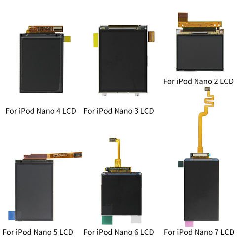 For iPod Nano 5 6 7 Generation LCD Display Screen Replacement parts For iPod Nano 2 3 4 5 6 7 LCD screen ► Photo 1/6