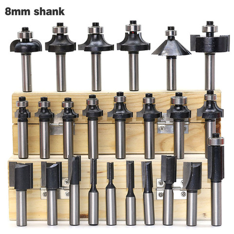 1pc 8mm Shank Template Trim Hinge Mortising Wood Router Bit Dovetail Milling Cutters For Wood Woodworking Tools Cheap Price ► Photo 1/6