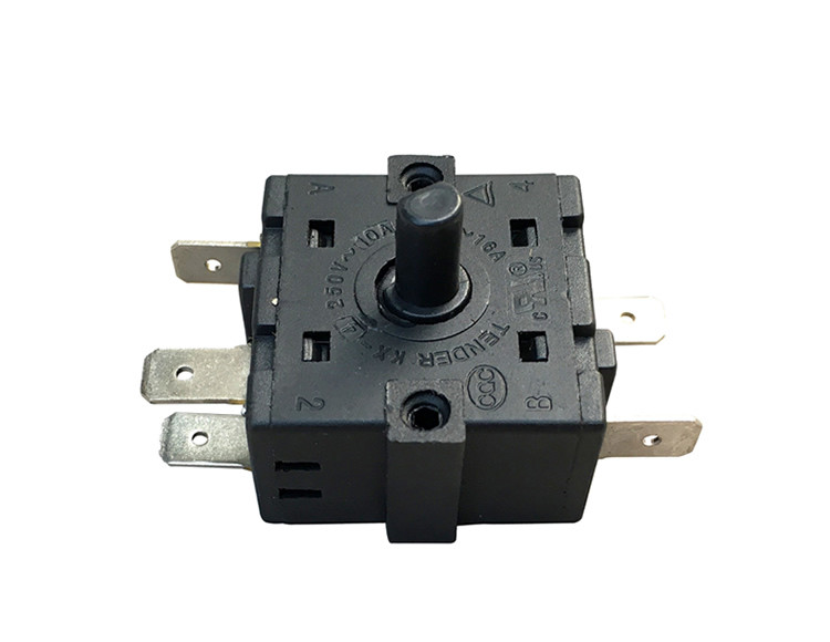 Commutateur Rotatif Chauffage Électrique 3 Positions 5 Broches AC 250V 16A