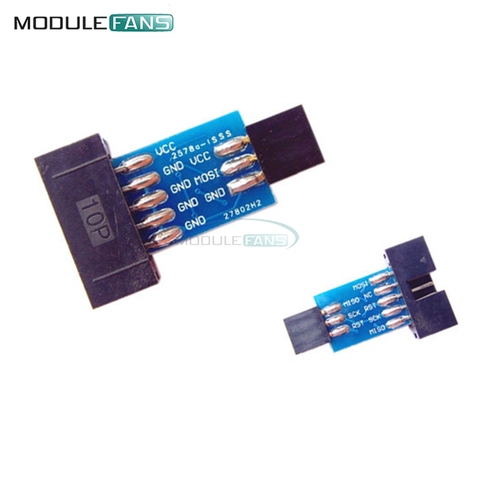 10Pin To 6PiN Adapter Convert To Standard 10 Pin To 6 Pin Board For ATMEL STK500 AVRISP USBASP ISP Interface Converter AVR ► Photo 1/1