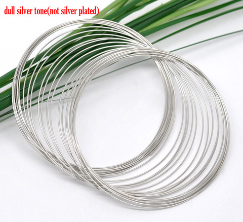 DoreenBeads 200 Loops Memory Beading Wire for Bracelet 65mm Dia. (B11248) ► Photo 1/3