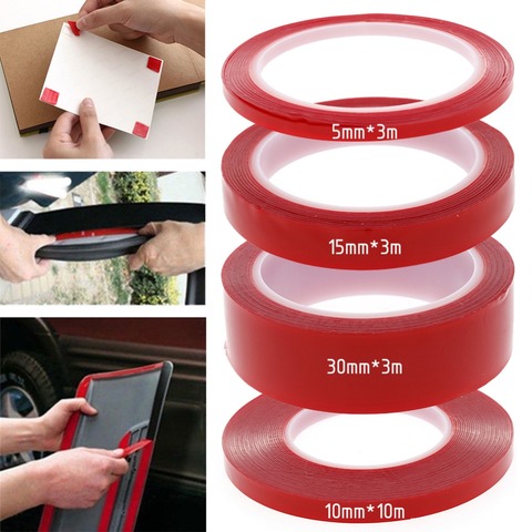 Double-sided Length 3/10 M Width 5/10/15/30 MM Strong Clear Transparent Acrylic Foam Adhesive Tape #261511 ► Photo 1/6