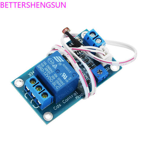 XH-M131 Photoresistor Module Brightness Automatic Control Module 5V 12V Photocontrol Relay Light Switch ► Photo 1/5