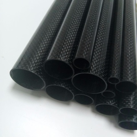 1 Roll Wrapped Carbon Fiber Tube 3K Glossy surface diameter 10mm 12mm 14mm 16mm 18mm 22mm 24mm 26mm 28mm 30mm 32mm Length500mm ► Photo 1/6