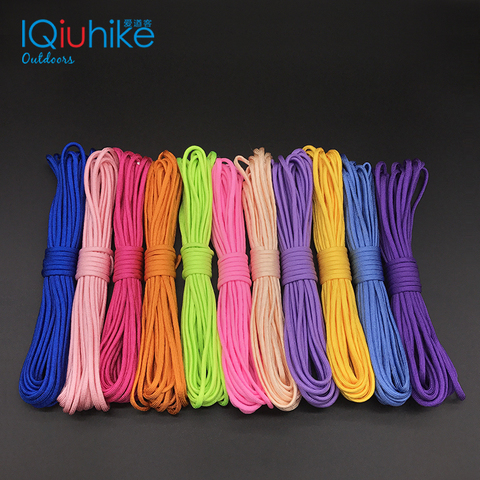 IQiuhike 250 Colors Paracord 550 Rope Type III 7 Stand 100FT 50FT Paracord Parachute Cord Rope Survival kit Wholesale ► Photo 1/6