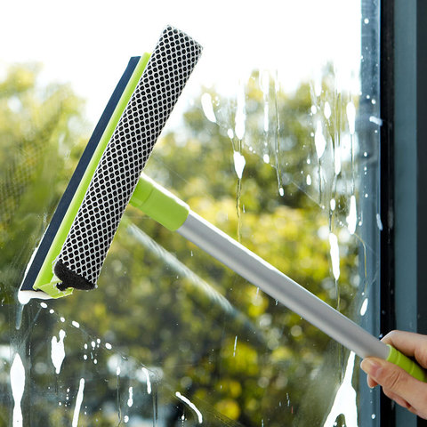Glass Cleaning Tools 4 In 1 Window Cleaning Brush With Spray Double-sided Window  Cleaner for Bathroom Mirror Car Glass Wiper - AliExpress