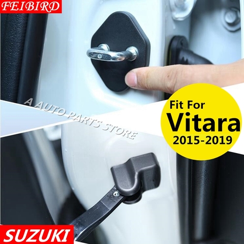 Car Door Lock Decoration Cover Door Check Arm Protection Cover Fit For Suzuki Vitara 2015 2016 2017 2022 ► Photo 1/6