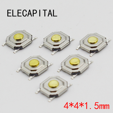 100PC/Lot SMD 4*4*1.5MM 4X4X1.5MM Tactile Tact Push Button Micro Switch Momentary ► Photo 1/3