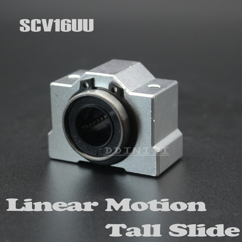 1pcs SC16VUU SC16V SCV16UU SCV16 16mm linear bearing bushing short sliding block LM16UU linear bearing for 16mm linear shaft ► Photo 1/2