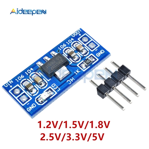 5Pcs/lot AMS1117 3.3V 5V Step Down Buck Power Supply Module AMS1117-5.0V Power Module AMS1117-3.3V 1.2V/1.5V/1.8V/2.5V/3.3V/5V ► Photo 1/6