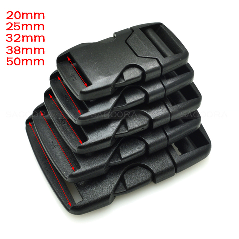 20mm 25mm 32mm 38mm 50mm Webbing Plastic Side Release Bump Buckle for Backpack Straps Luggage Outdoor sports bag ► Photo 1/6
