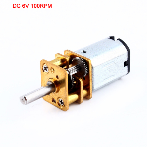 12GA DC 6V Motor 100RPM Gear Motor Miniature Reduction Gear Motor Metal Gearbox with Gearwheel for RC Robot Model DIY Engine ► Photo 1/6