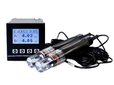 Dual channel Online Industrial pH ORP Controller Meter Monitor  pH and ORP at the same time  two channels relay output HIGH LOW ► Photo 1/1