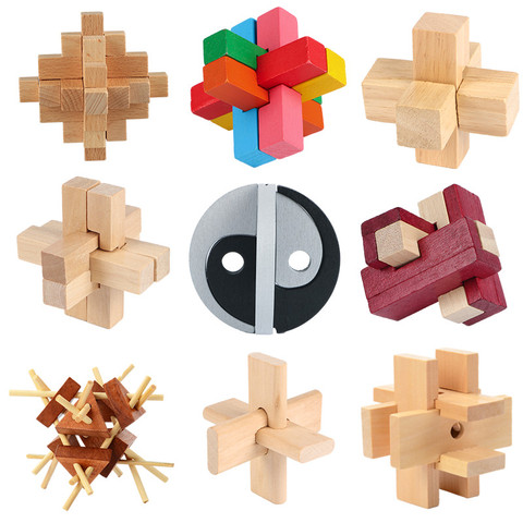 Lock Puzzle - 3D wooden interlocking brain teaser puzzle