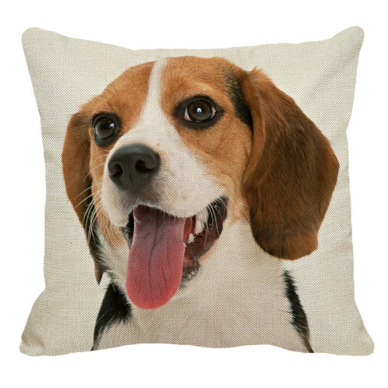 Beagle Cushion Covers Cushions Animal Beagle Puppy Cartoon Dog Decorative 