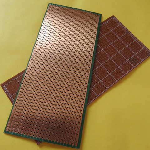 new 5pcs/lot Stripboard Veroboard vero prototype print Circuit Board 6.5x14.4cm 2.54mm breadboard platine lochraster pcb ► Photo 1/4