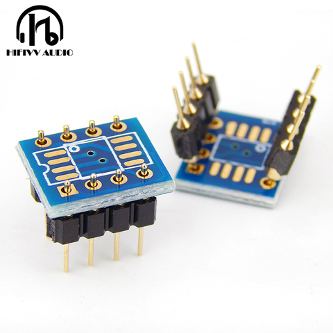 SOP8 Patch Single op amp conversion DIP8 dual Operational amplifier DIY Gold-plated welding board IC chip transformation board ► Photo 1/6