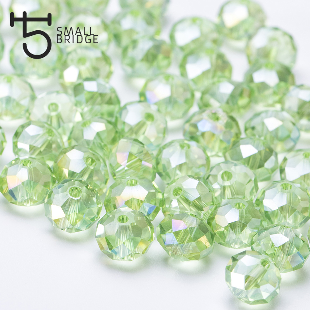 Wholesale 10-100Pcs Teardrop Czech Drop Faceted Glass Crystal Loose Spacer Beads 